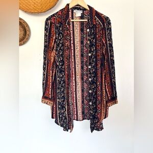 VINTAGE 90s Boho Tunic